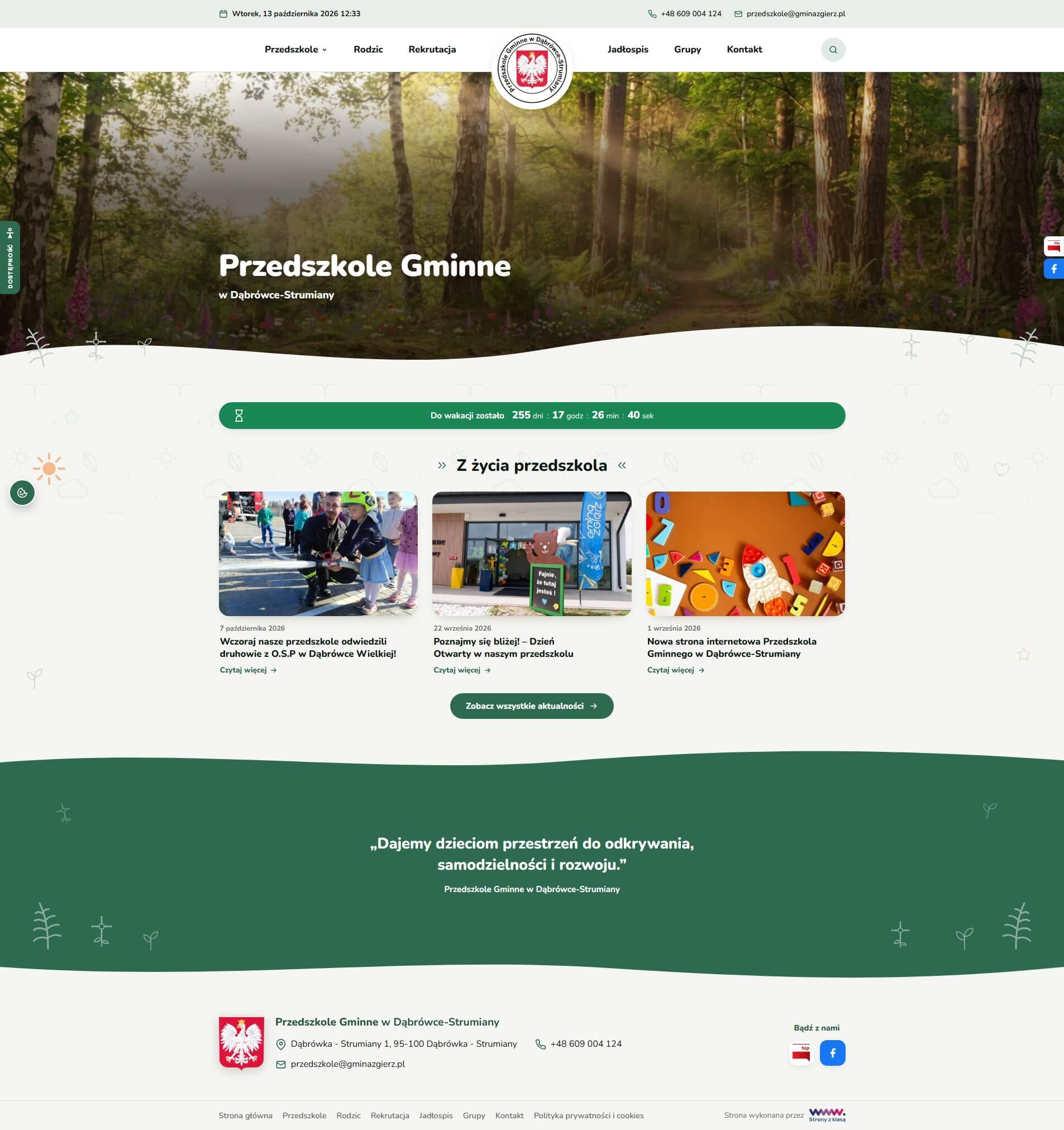 Przedszkole Gminne w Dąbrówce-Strumiany